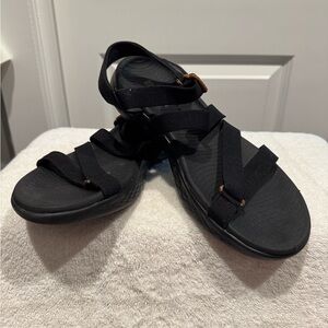 Skechers Women's Black Strappy Sandals